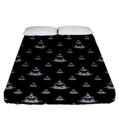 Buddhism Motif Print Pattern Design Fitted Sheet (queen Size) by dflcprintsclothing