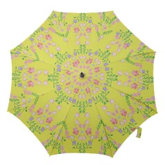 I Love Pink Flowers 2 Hook Handle Umbrellas (medium) by fabqa