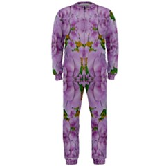 Fauna Flowers In Gold And Fern Ornate OnePiece Jumpsuit (Men) 