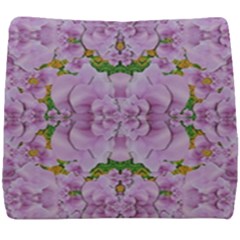 Fauna Flowers In Gold And Fern Ornate Seat Cushion