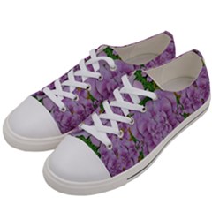 Fauna Flowers In Gold And Fern Ornate Women s Low Top Canvas Sneakers