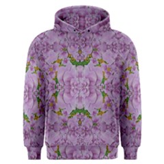 Fauna Flowers In Gold And Fern Ornate Men s Overhead Hoodie