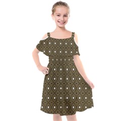 Df Found Ancestors Kids  Cut Out Shoulders Chiffon Dress by deformigo