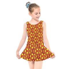 Rby-b-8-6 Kids  Skater Dress Swimsuit by ArtworkByPatrick