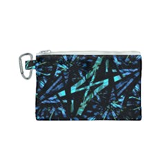 Modern Abstract Geo Print Canvas Cosmetic Bag (small) by dflcprintsclothing