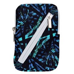 Modern Abstract Geo Print Belt Pouch Bag (small) by dflcprintsclothing