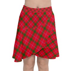 Holiday Chiffon Wrap Front Skirt by dressshop