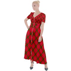 Holiday Button Up Short Sleeve Maxi Dress by dressshop