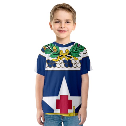 Coat Of Arms Of United States Army 111th Medical Battalion Kids  Sport Mesh Tee by abbeyz71