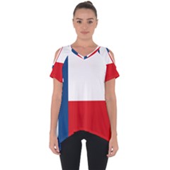 Flag Of Sokol Cut Out Side Drop Tee by abbeyz71