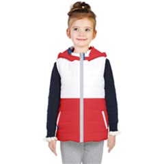 Flag Of Sokol Kids  Hooded Puffer Vest by abbeyz71