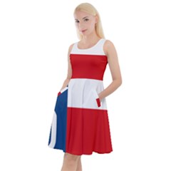 Flag Of Sokol Knee Length Skater Dress With Pockets by abbeyz71