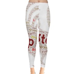 Fighting Golden Rooster  Leggings  by Pantherworld143