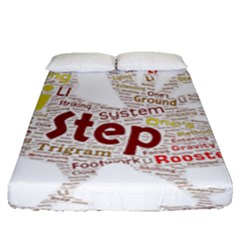 Fighting Golden Rooster  Fitted Sheet (queen Size) by Pantherworld143