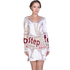 Fighting Golden Rooster  Long Sleeve Nightdress by Pantherworld143