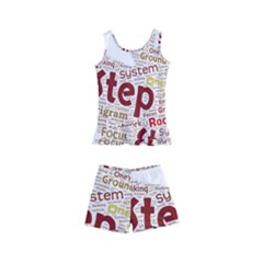 Fighting Golden Rooster  Kids  Boyleg Swimsuit