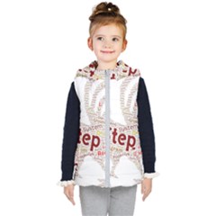 Fighting Golden Rooster  Kids  Hooded Puffer Vest