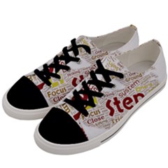 Fighting Golden Rooster  Men s Low Top Canvas Sneakers by Pantherworld143