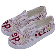 Fighting Golden Rooster  Kids  Canvas Slip Ons by Pantherworld143
