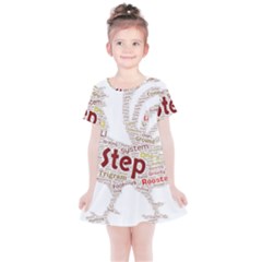 Fighting Golden Rooster  Kids  Simple Cotton Dress by Pantherworld143