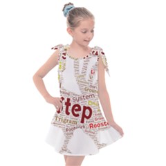 Fighting Golden Rooster  Kids  Tie Up Tunic Dress by Pantherworld143