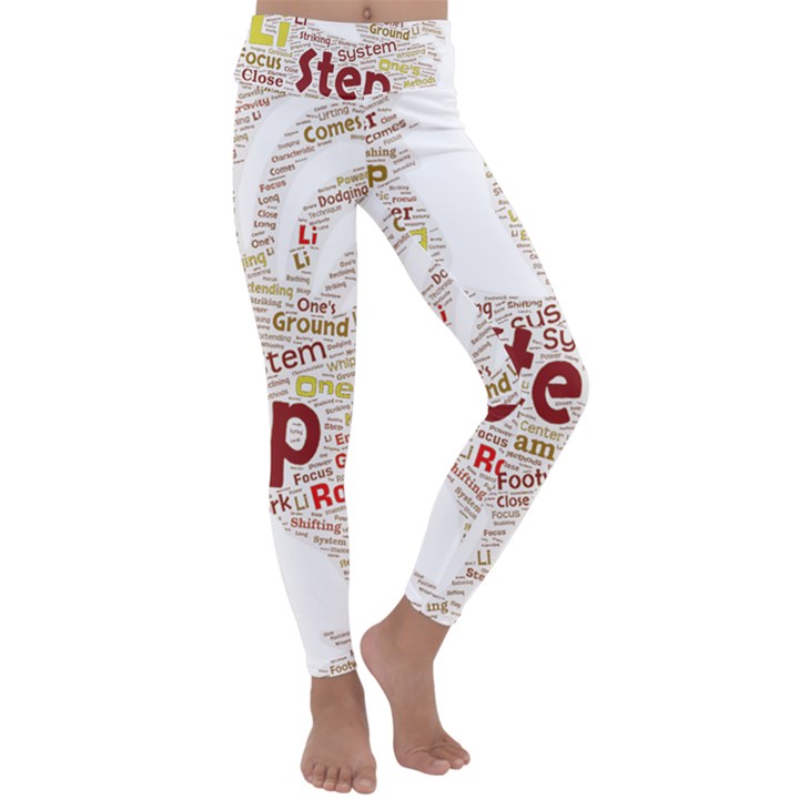 Fighting Golden Rooster  Kids  Lightweight Velour Classic Yoga Leggings