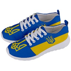 Ukraine Coat Of Arms Men s Lightweight Sports Shoes Blue by trulycreative