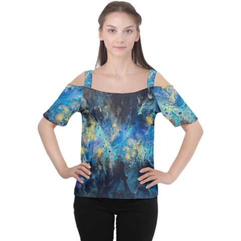 Luminescence Cutout Shoulder Tee by CKArtCreations