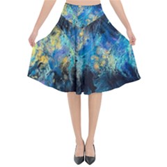 Luminescence Flared Midi Skirt