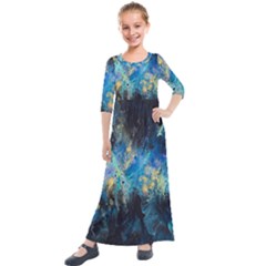 Luminescence Kids  Quarter Sleeve Maxi Dress