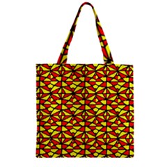 Rby-b-9-4 Zipper Grocery Tote Bag by ArtworkByPatrick