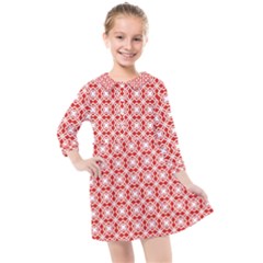 Df Persimmon Kids  Quarter Sleeve Shirt Dress by deformigo