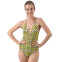 DF Fergano Halter Cut-Out One Piece Swimsuit View1