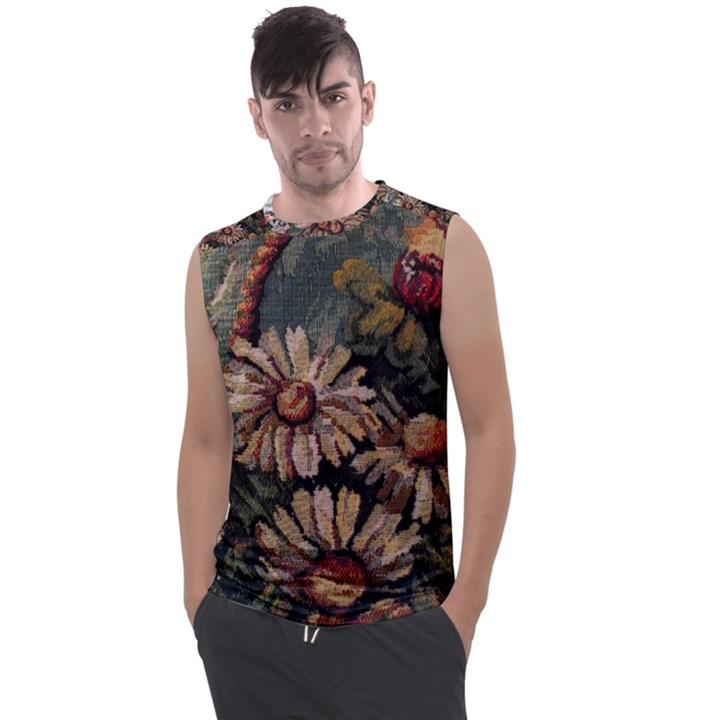 Old Embroidery 1 1 Men s Regular Tank Top