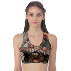 Old Embroidery 1 1 Sports Bra by bestdesignintheworld