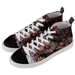 Old Embroidery 1 1 Men s Mid-top Canvas Sneakers by bestdesignintheworld