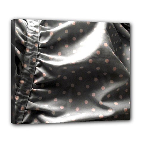 Polka Dots 1 2 Deluxe Canvas 24  X 20  (stretched)