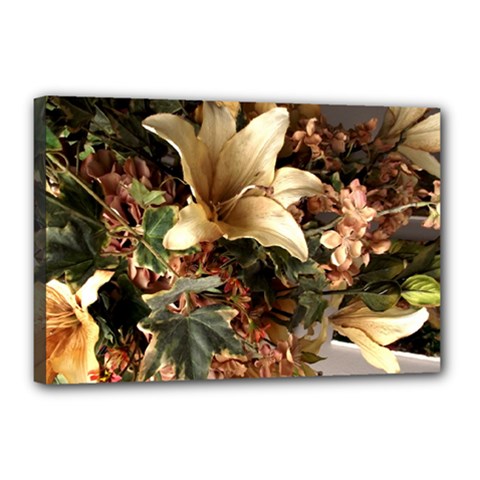 Lilies 1 4 Canvas 18  X 12  (stretched)