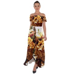 Begonia 1 2 Off Shoulder Open Front Chiffon Dress by bestdesignintheworld