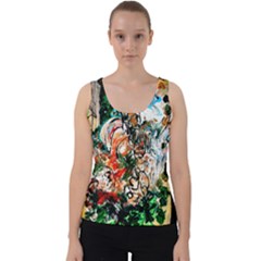 Lilies In A Vase 1 2 Velvet Tank Top by bestdesignintheworld