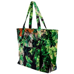 Plants 1 1 Zip Up Canvas Bag by bestdesignintheworld