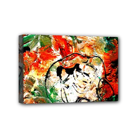 Lilies In A Vase 1 4 Mini Canvas 6  X 4  (stretched) by bestdesignintheworld