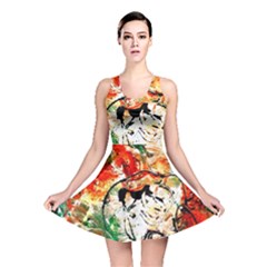 Lilies In A Vase 1 4 Reversible Skater Dress