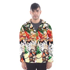 Lilies In A Vase 1 4 Men s Hooded Windbreaker