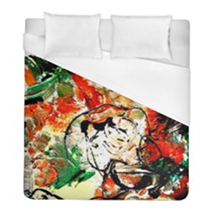 Lilies In A Vase 1 4 Duvet Cover (Full/ Double Size)