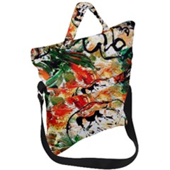 Lilies In A Vase 1 4 Fold Over Handle Tote Bag