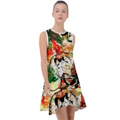Lilies In A Vase 1 4 Frill Swing Dress