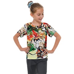 Lilies In A Vase 1 4 Kids  Mesh Piece Tee