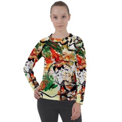 Lilies In A Vase 1 4 Women s Long Sleeve Raglan Tee