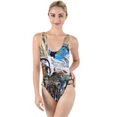 Flowers In A Vase 1 1 High Leg Strappy Swimsuit by bestdesignintheworld